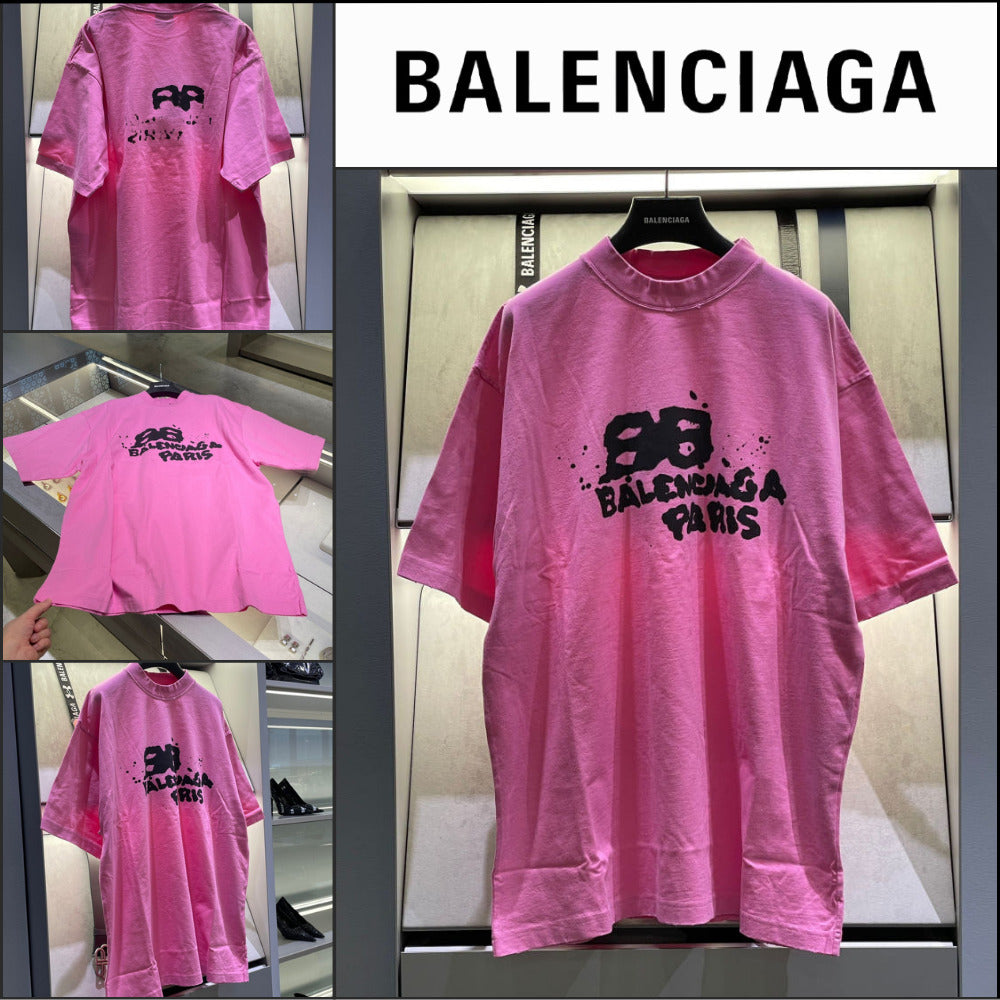 ★Balenciaga アウトレット セール ★Hand-Drawn BB IconT-Shirt