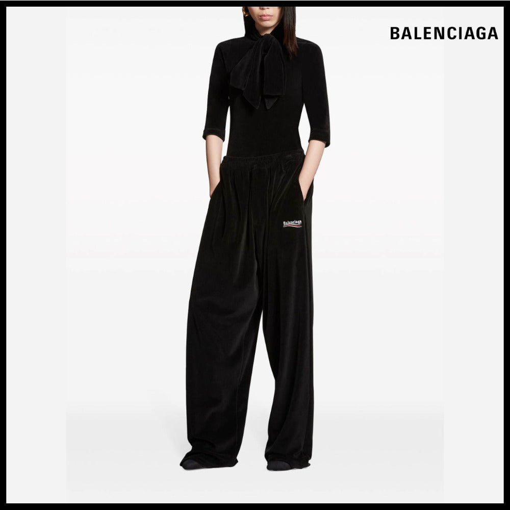 【BALENCIAGA】Political Campaign Trousers Baggy Pants Black