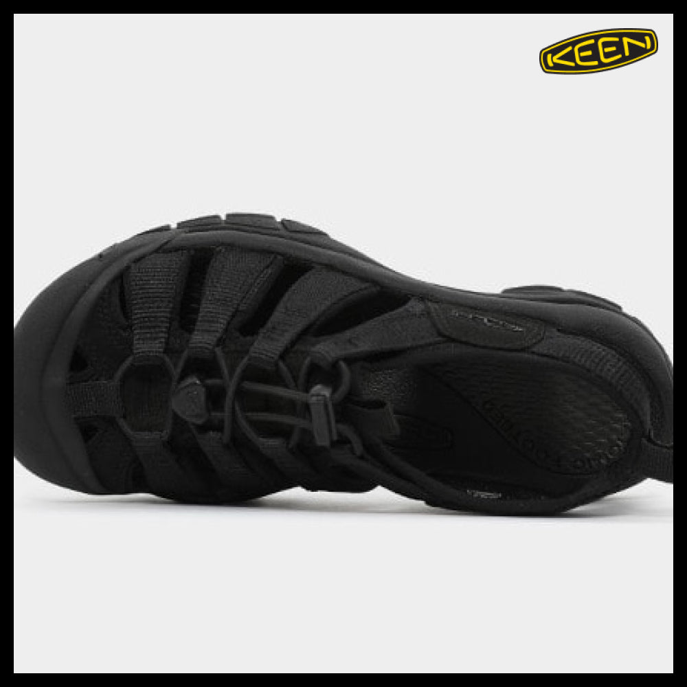 【KEEN】Newport H2 triple black strap sandals