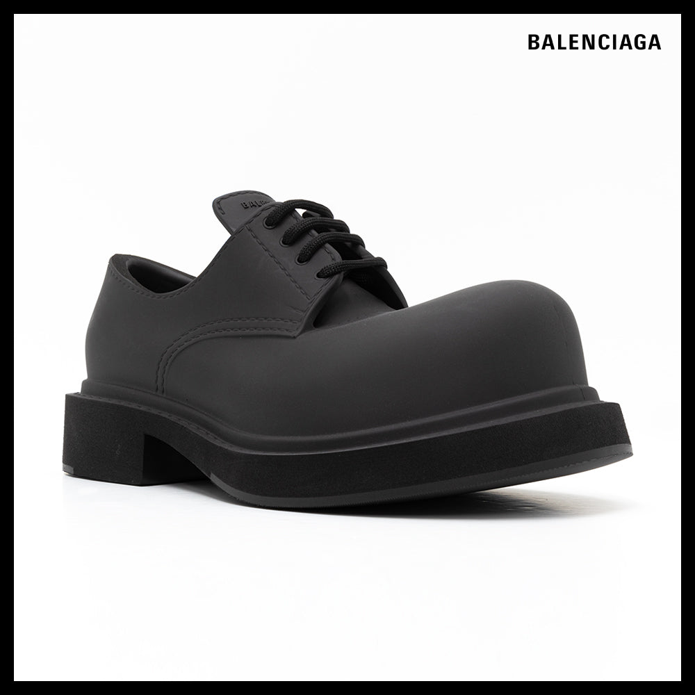 【BALENCIAGA】Steroid Black Men’s Derby Shoes