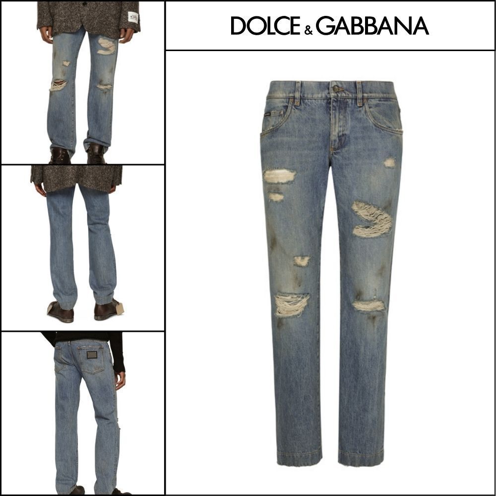 ★Dolce&Gabbanaアウトレット セール ★WASHED DENIM JEANS WITH