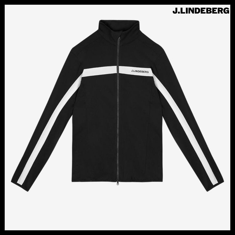 【J.LINDEBERG】Men's Golf Fleece Windbreaker Zip-Up Jacket