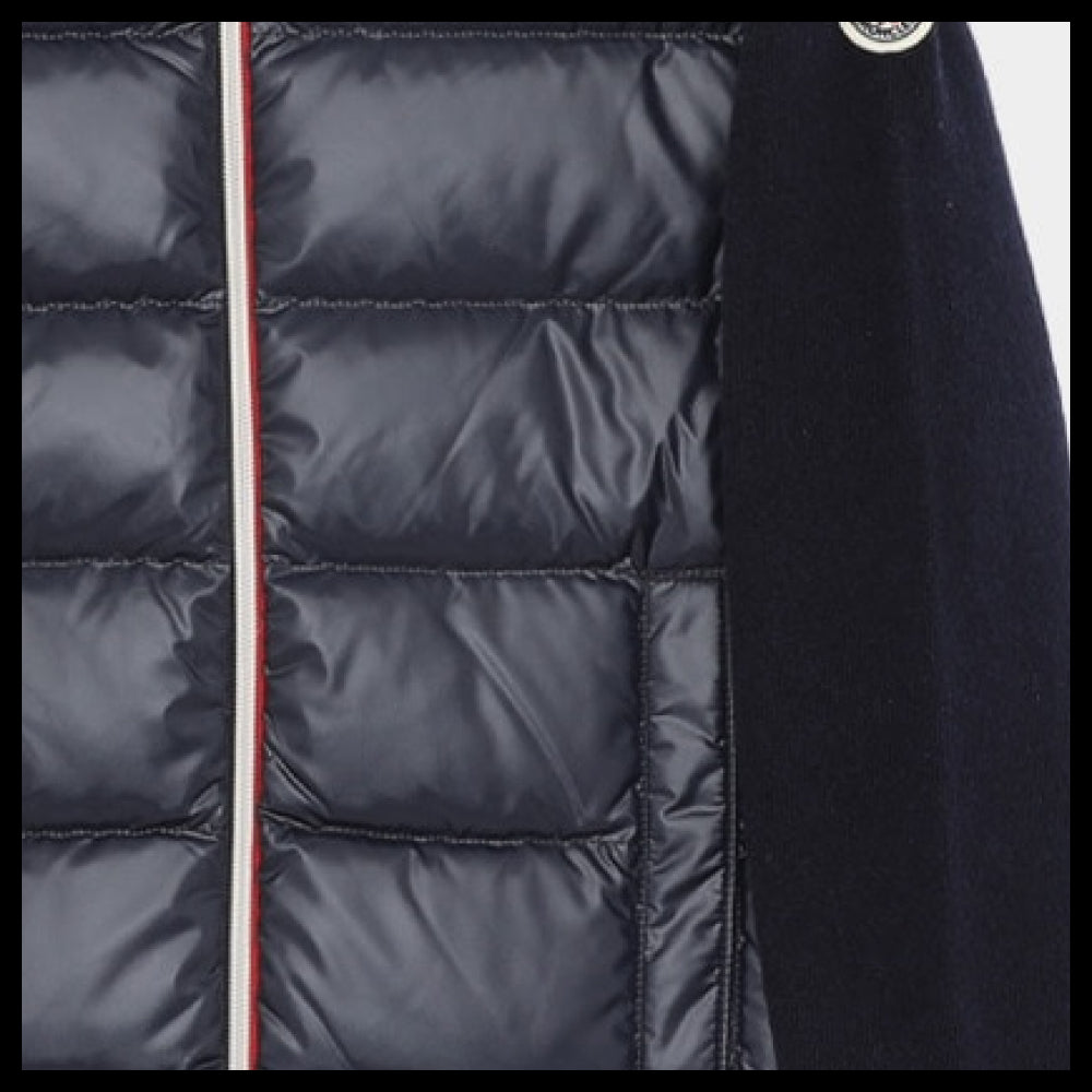【MONCLER】Patch logo padded wool mix boys jacket