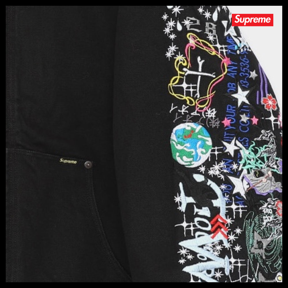 【100%正規品保証 Supreme】AOI Embroidery Hooded Work Jacket