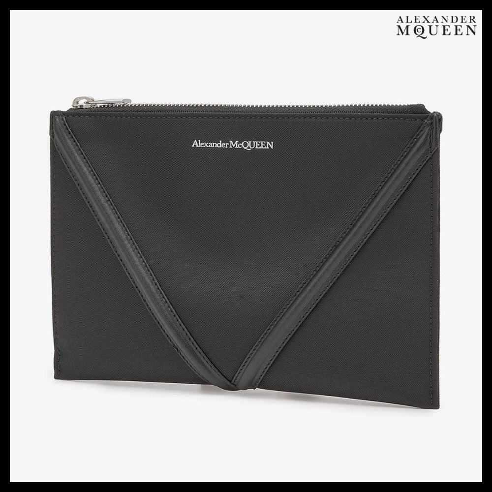 【alexander mcqueen】Harness Zip Pouch Black