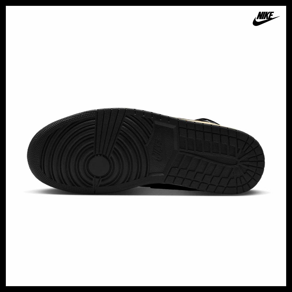 【NIKE】Air Jordan 1 Mid SE M Black Light Wild Mango Olive