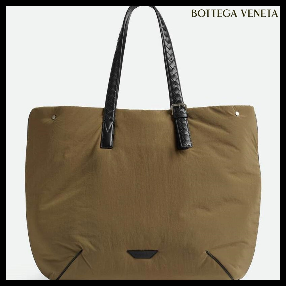 【BOTTEGA VENETA】CROSSROAD BUCKLE TOTE BAG MUD BLACK