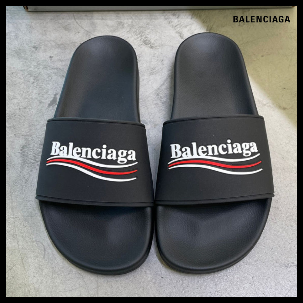 ★BALENCIAGAアウトレット セール ★Pool Slide Sandal Logo