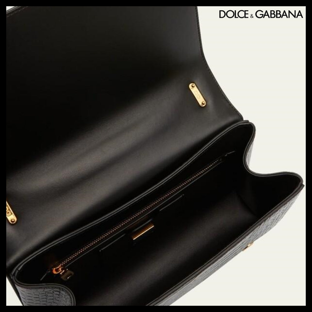 【アウトレット 正規品】Dolce & Gabbana - Croc Embossed Cross
