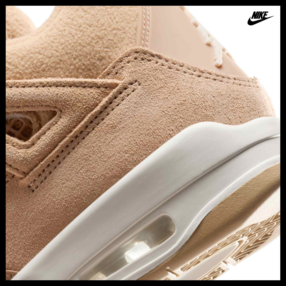 【NIKE】Air Jordan 4 Retro W Hemp Light Orewood Brown Women