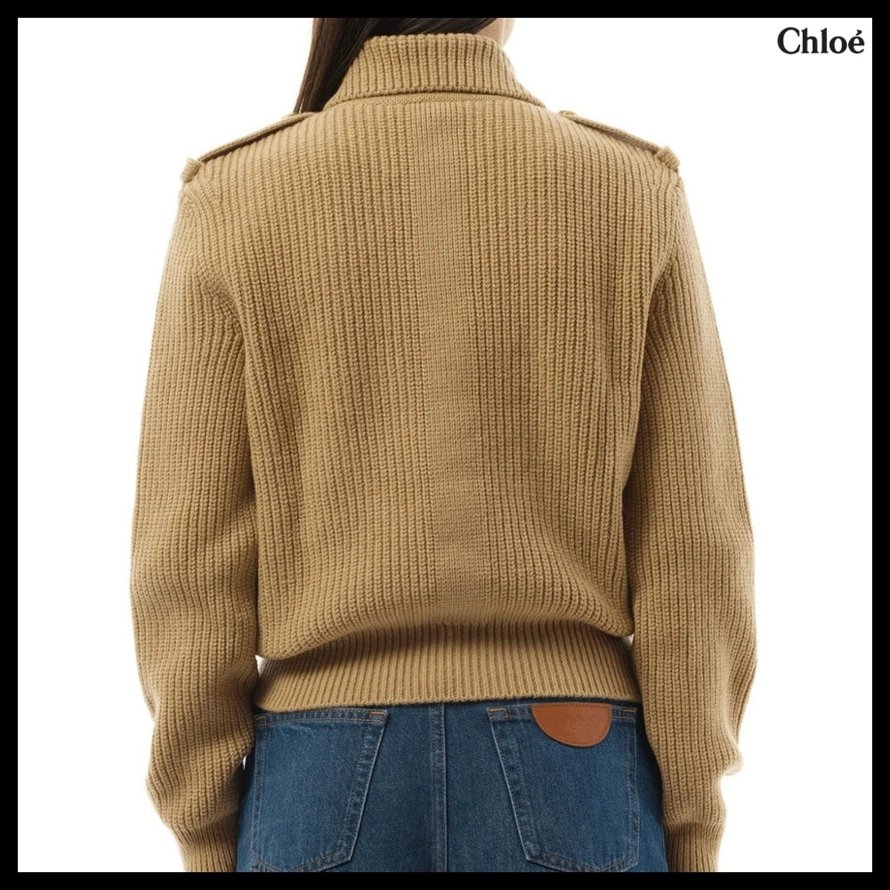 【Chloe】Smoky Cardigan in Beige