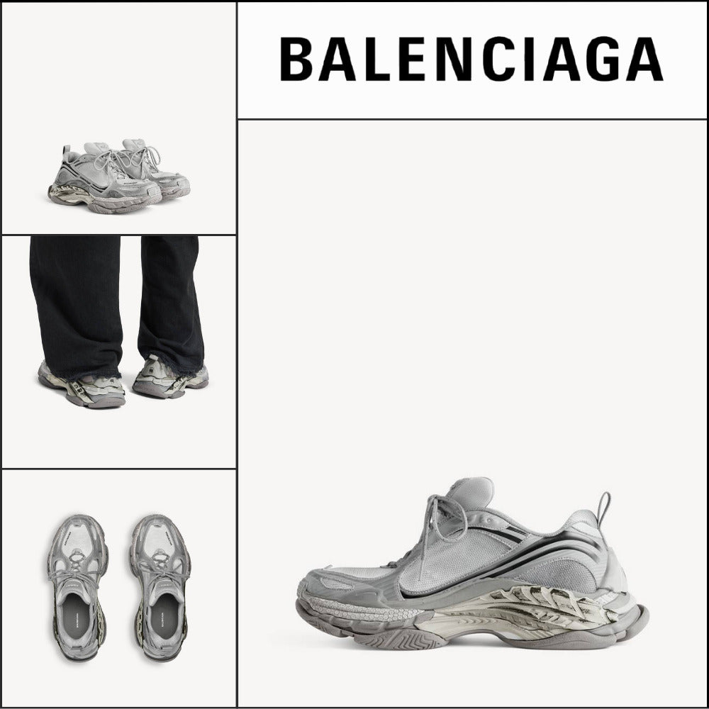【BALENCIAGA】Triple S2 Gradient Sneakers Grey