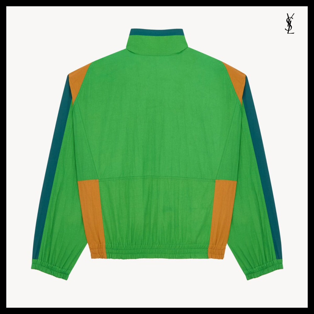 【Saint Laurent】Nylon Faille CASSANDRE Windbreaker