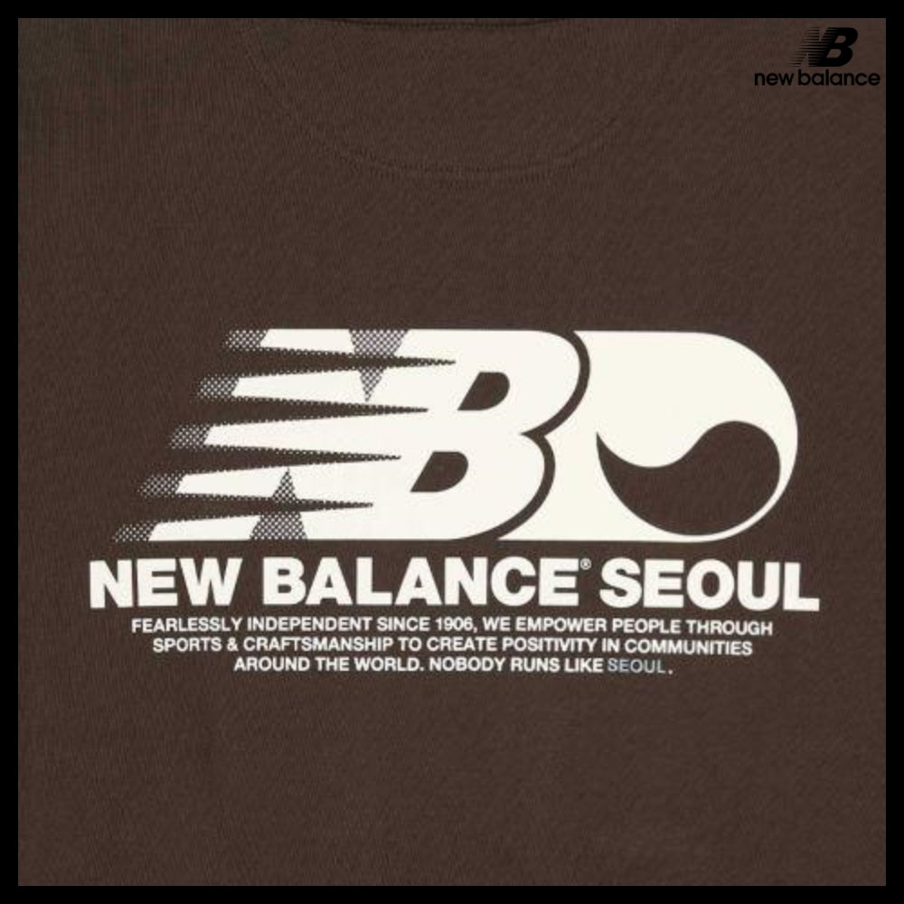 【New Balance】UNI NB Seoul Exclusive Sweatshirt Brown