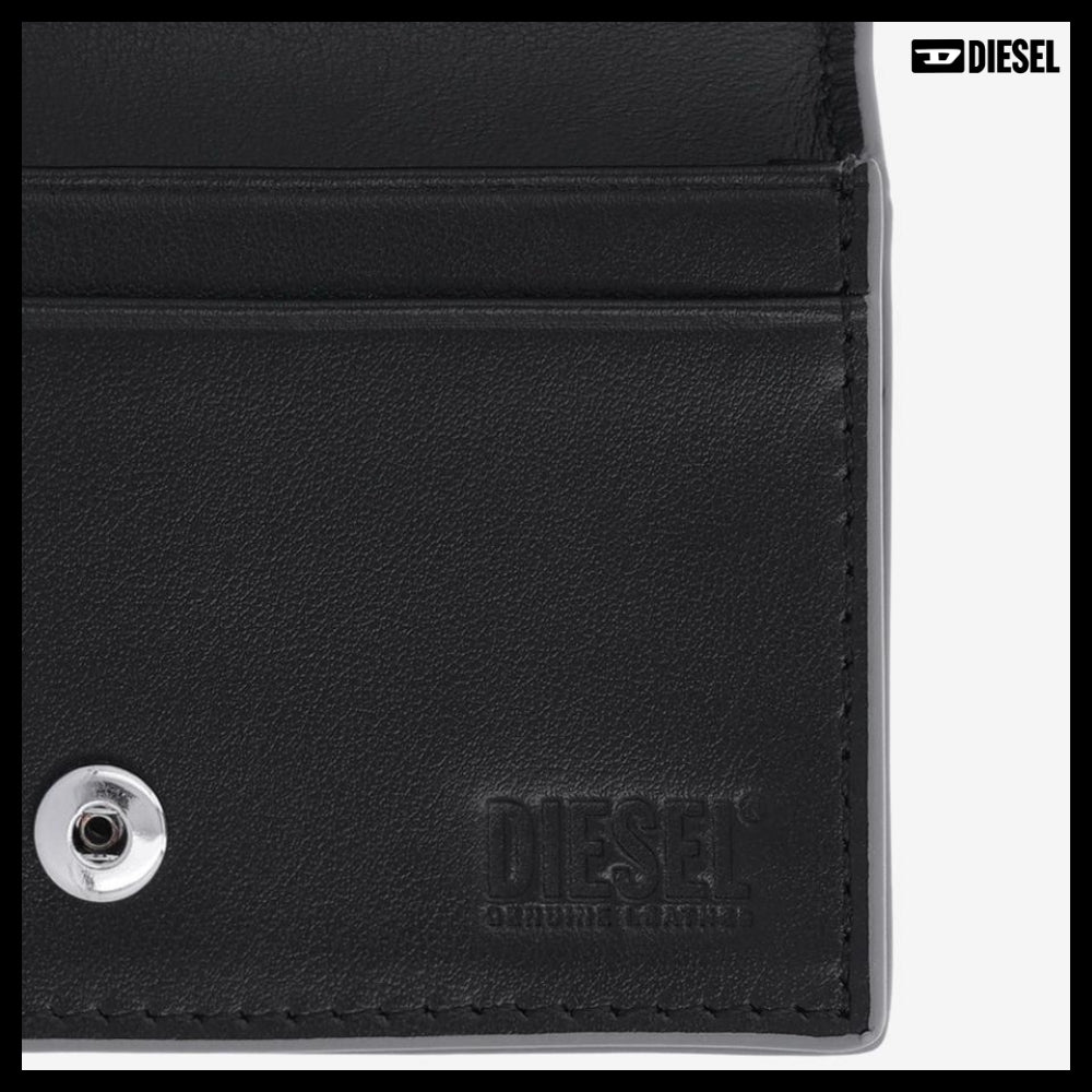 【DIESEL】1DR IV Card Holder Silver
