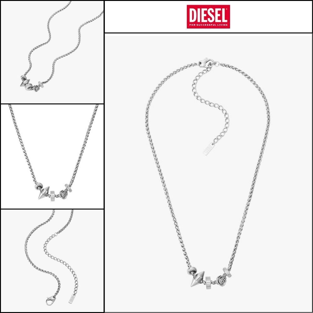 【DIESEL】Logo Chain Necklace