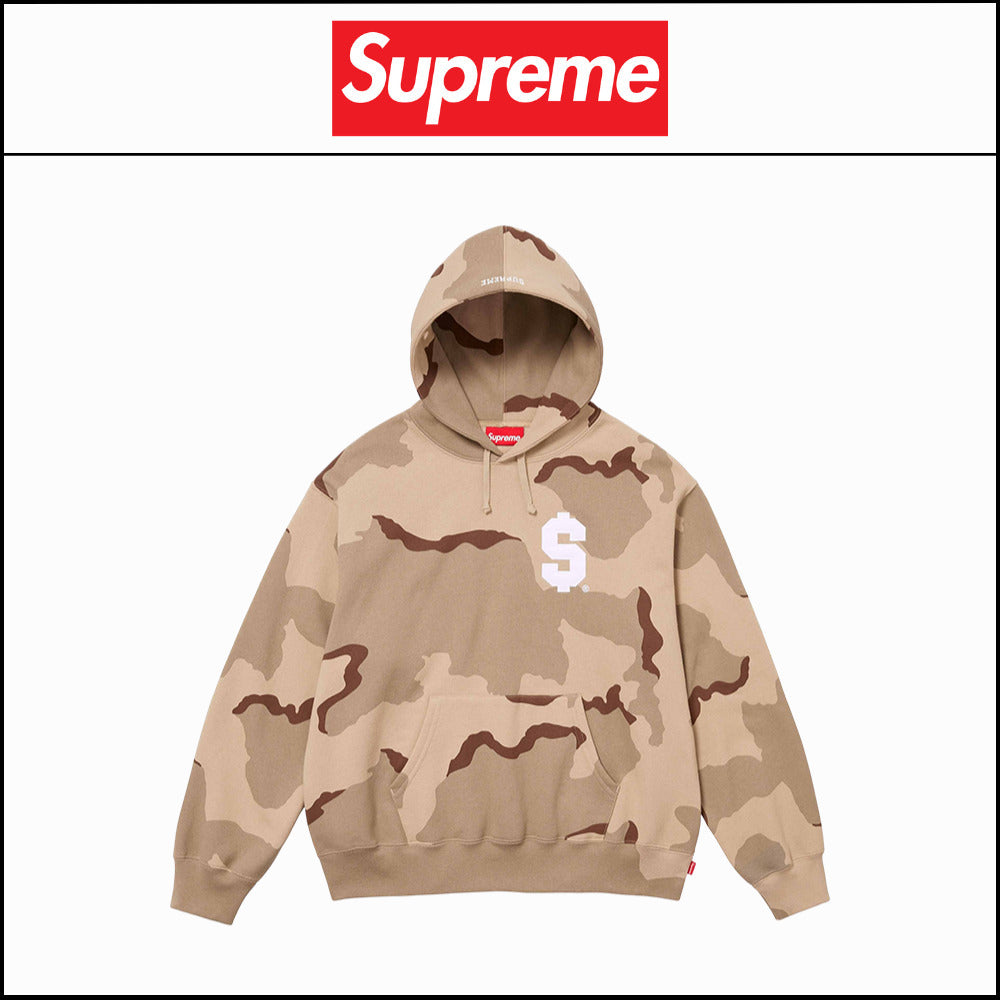 【100%正規品保証 Supreme】$ Logo Hoodie Desert Camo メンズ