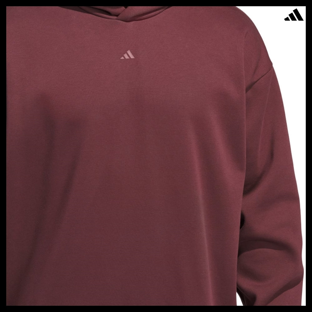 【ADIDAS】 Basketball Fleece Hoodie Aurora Ruby