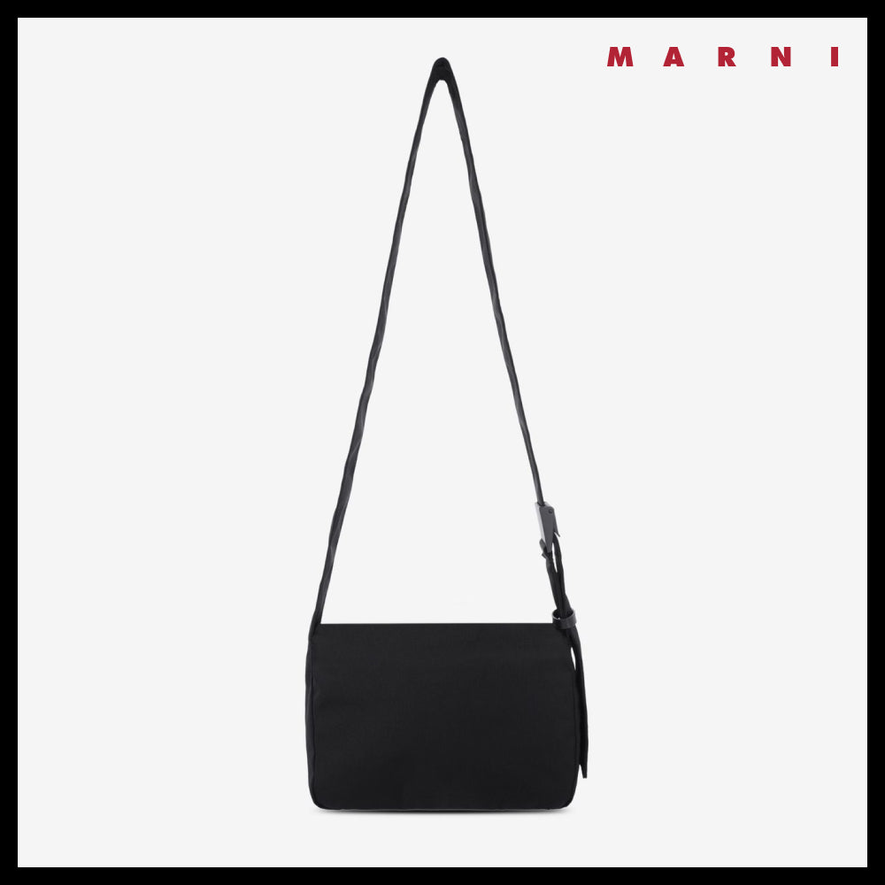 【MARNI】Small messenger crossbody bag black