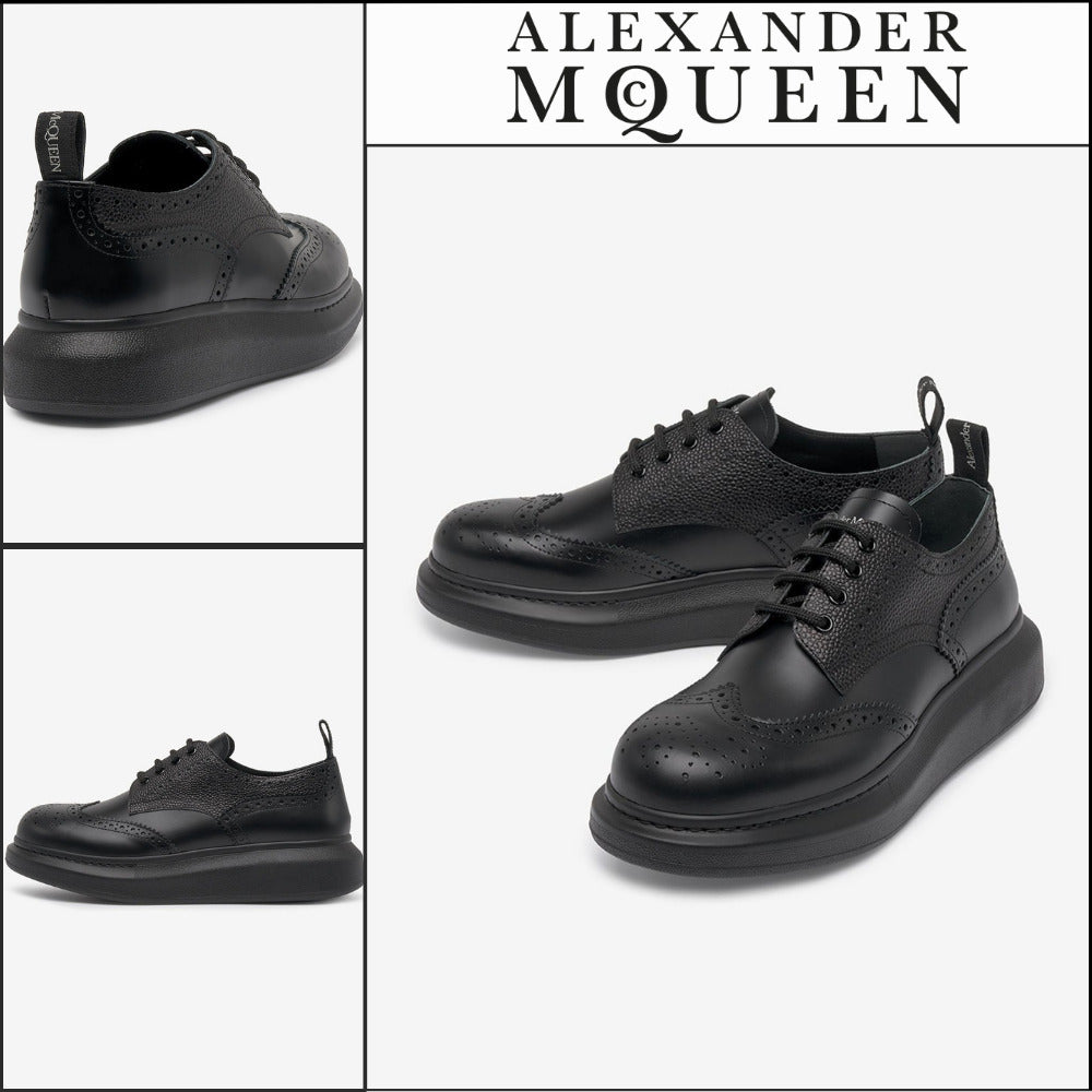【Alexander Mcqueen】Men’s Hybrid Lace-Up Ribbon Tab