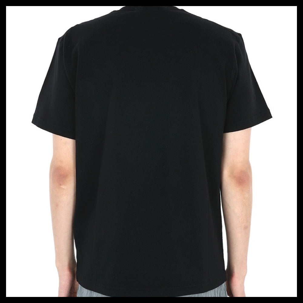 【STONE ISLAND】Logo Patch Fissato Jersey T-Shirt Black
