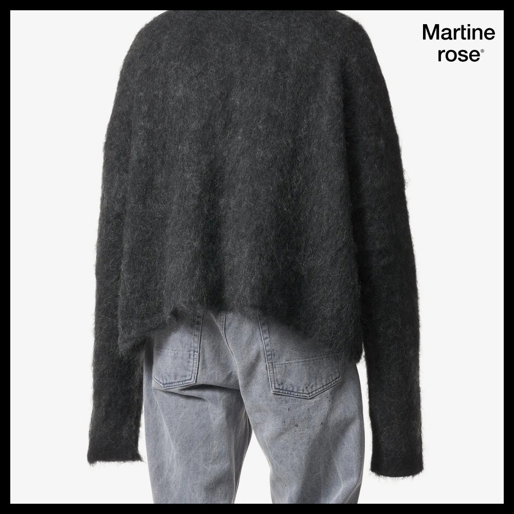 【MARTINE ROSE】Eros V-Neck Knit Charcoal