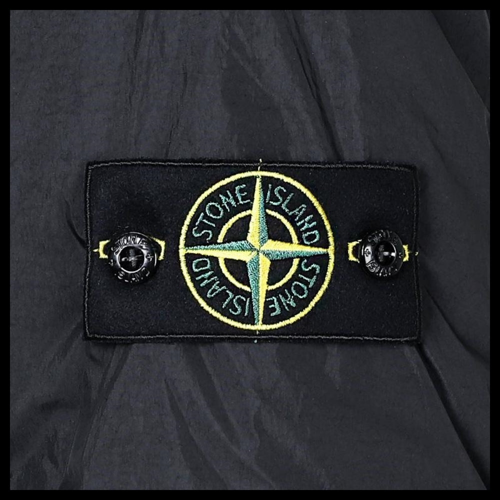 【STONE ISLAND】 Mens Garment Dyed Crinkle Jacket Black