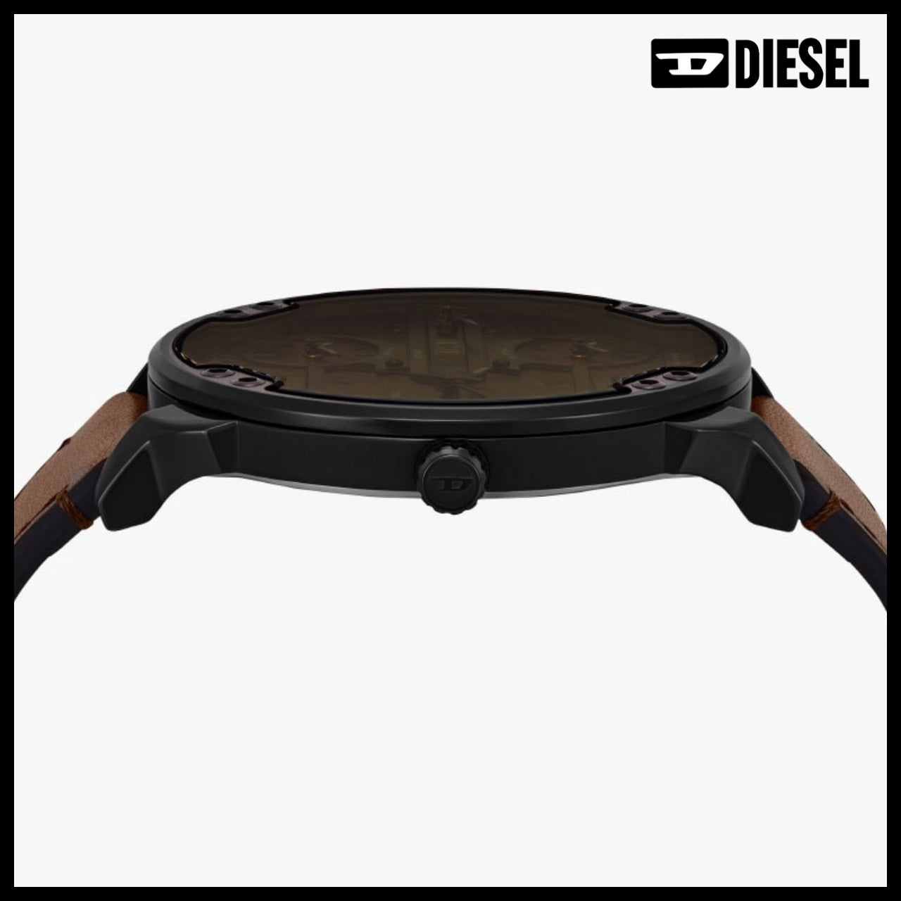 【DIESEL】Mr. Daddy Slim Chronograph Men’s Leather Watch