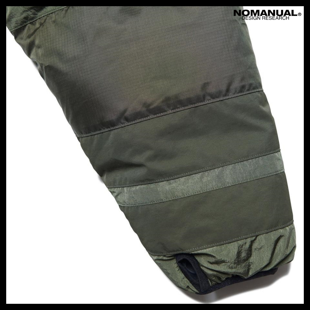 【NOMANUAL】H.C NYLON DOWN JACKET KHAKI