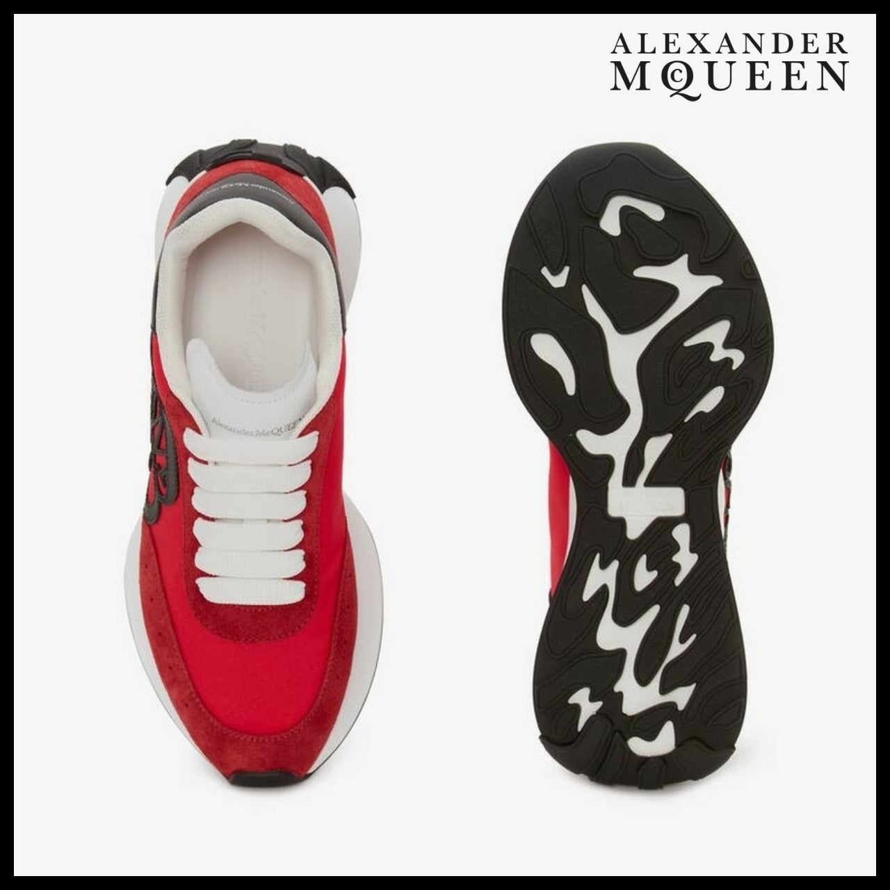【Alexander Mcqueen】Sprint Runner Lust Red