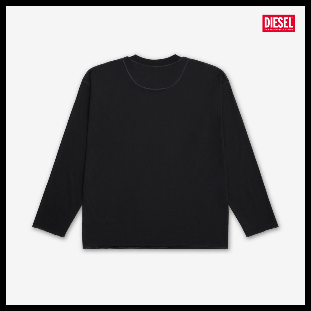 【DIESEL】T-Kraouer Boxed T1 Long Sleeve T-Shirt Black