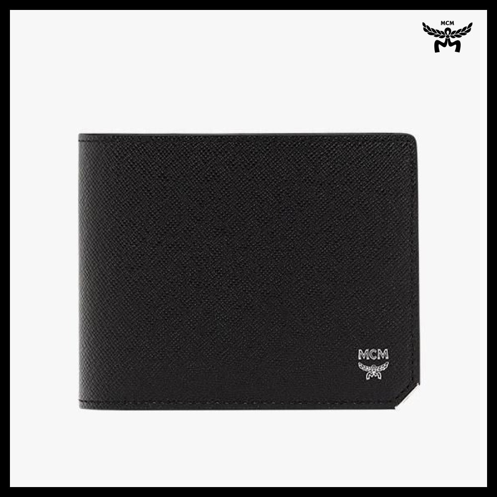 【MCM】New brick embossed leather card case wallet