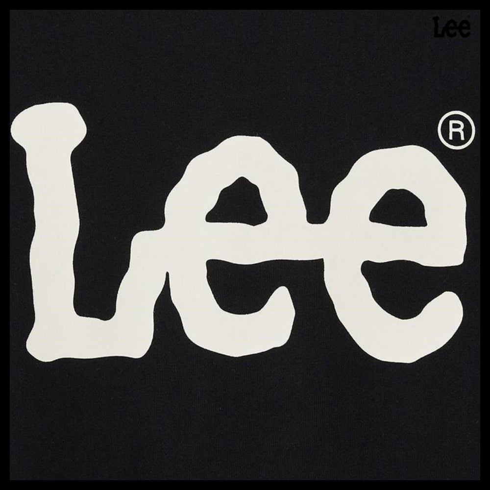【LEE】アウトレットビッグツイッチロゴフードTシャツブラック