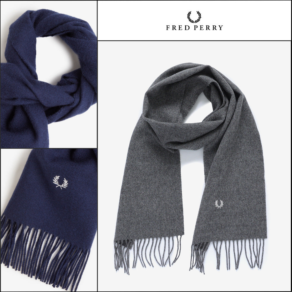 【FRED PERRY】Lambswool Scarf 2 Colors