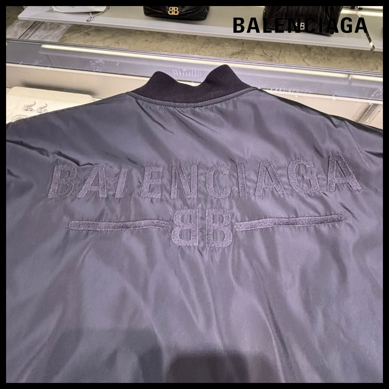 【BALENCIAGA】Logo Technical Fabric Bomber Jacket