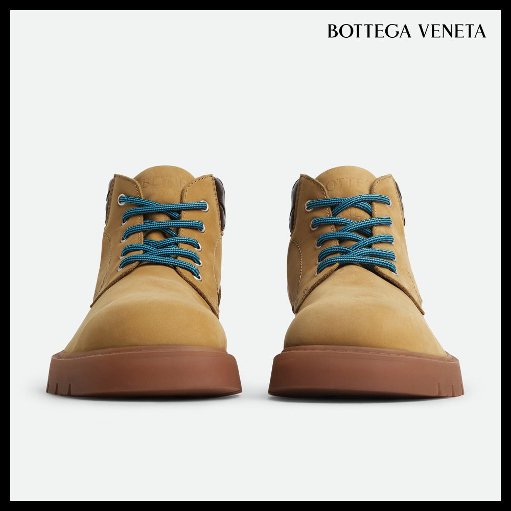 【韓国百貨店 BOTTEGA VENETA】Haddock Cropped Boots Ocher
