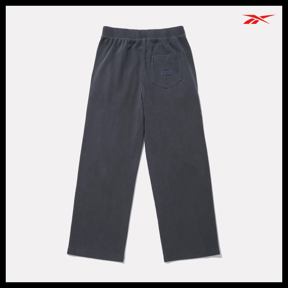 【Reebok】Garment Dyed Relaxed Fit Wide Straight Pants
