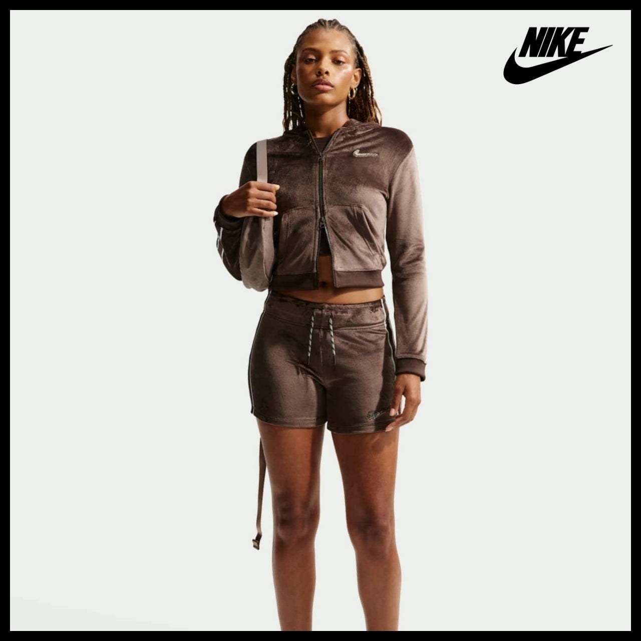 【NIKE】Sportswear Full-Zip Long Sleeve Hooded Top W Baroque