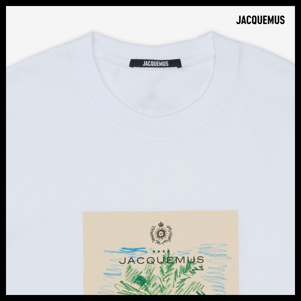 【JACQUEMUS】Marino Graphic Short Sleeve T Shirt White