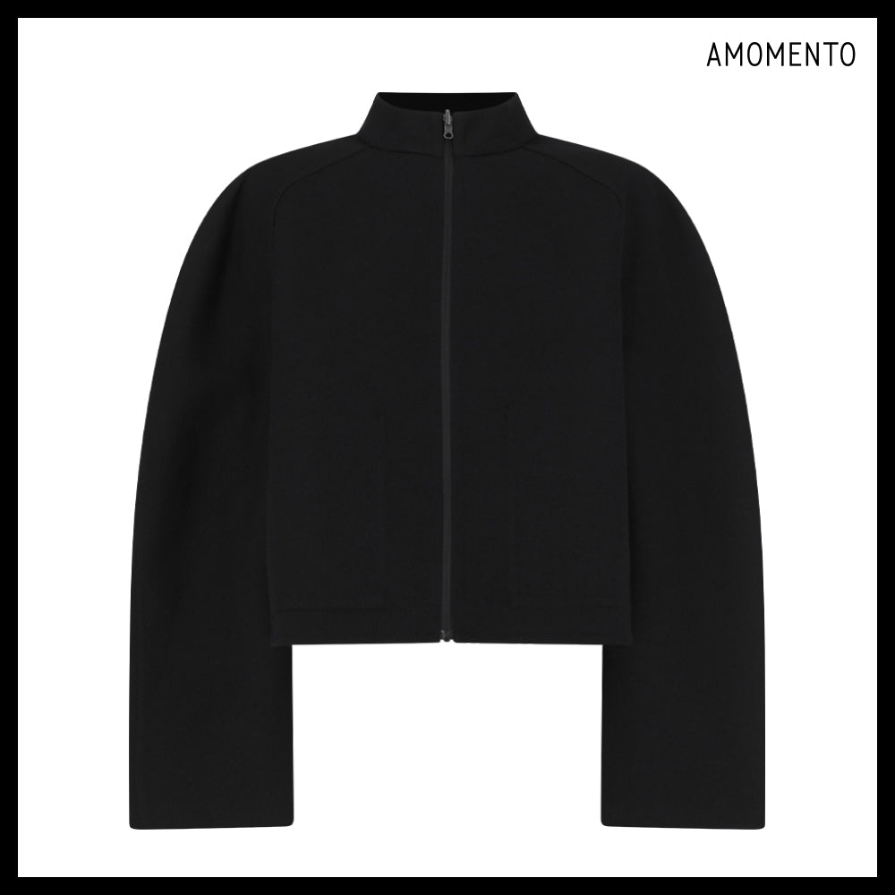 【AMOMENTO】Handmade Raglan Crop Jacket