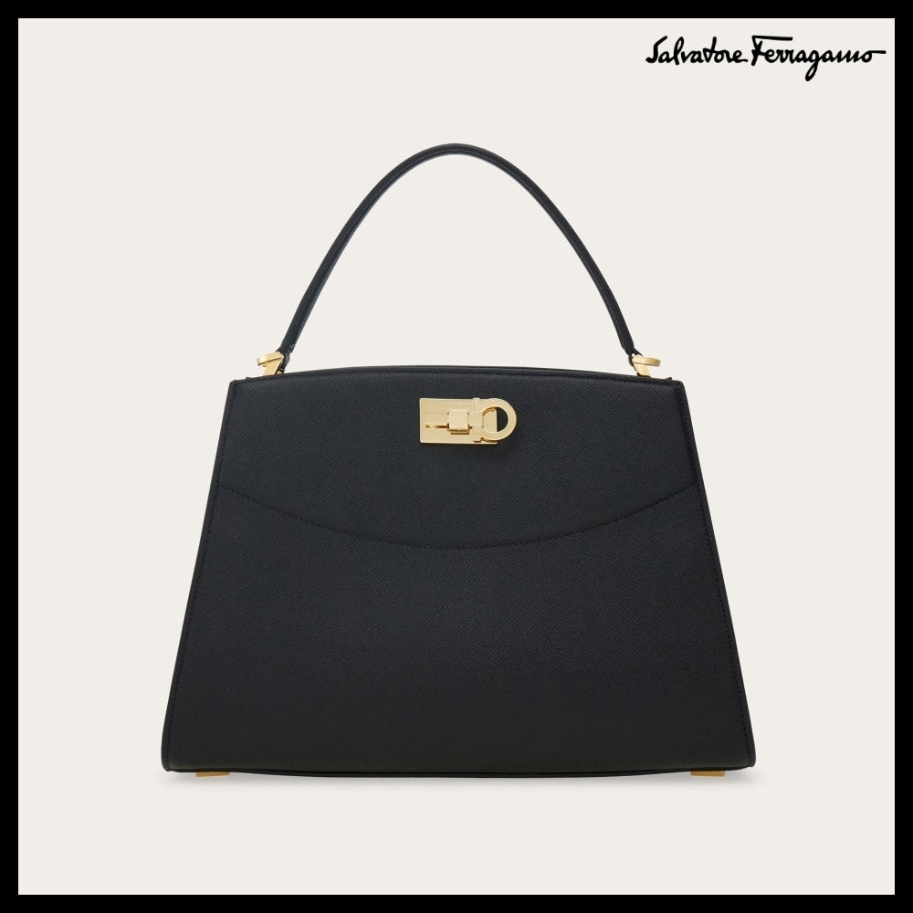 ◆SALVATORE FERRAGAMO◆Studio Medium Box Bag