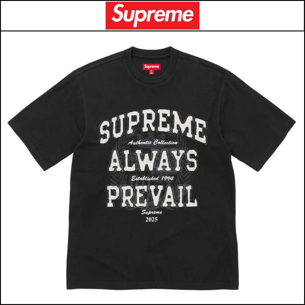 【Supreme】Always Prevail Short Sleeve Top Black 25FW