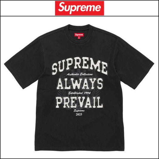 【Supreme】Always Prevail Short Sleeve Top Black 25FW