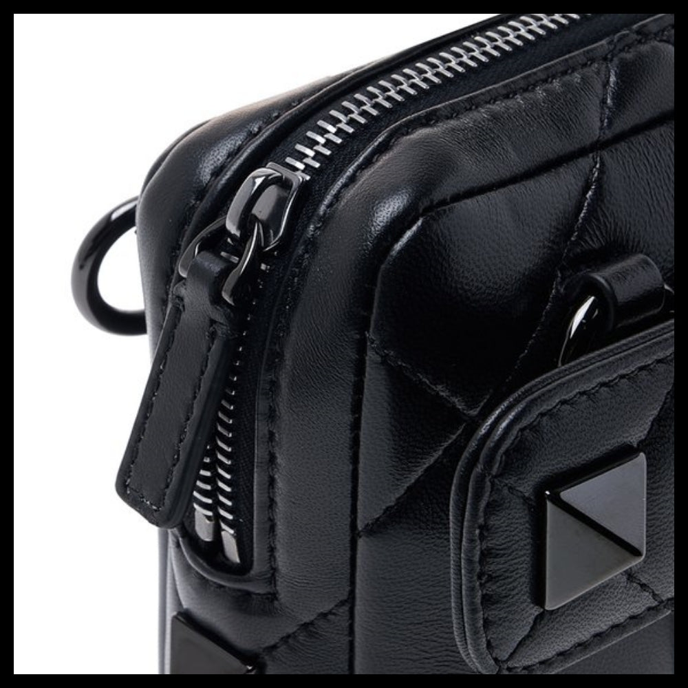 【VALENTINO】Men's Rockstud Crossbody Bag