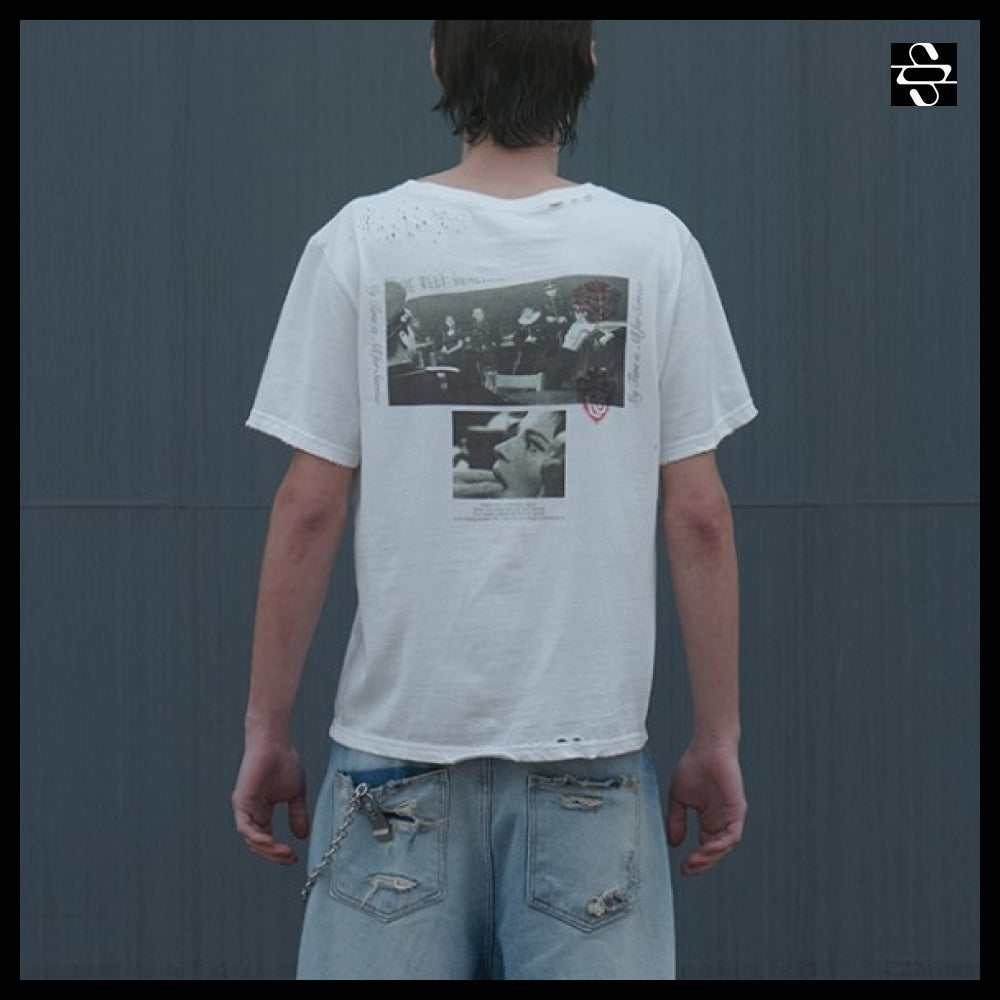 【SUNDAYOFFCLUB】The Night Porter Distressed T Shirt