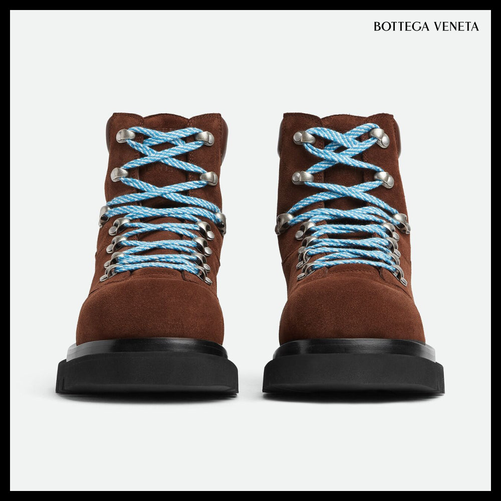 【BOTTEGA VENETA】Rug Hiking Ankle Boots Star Anise
