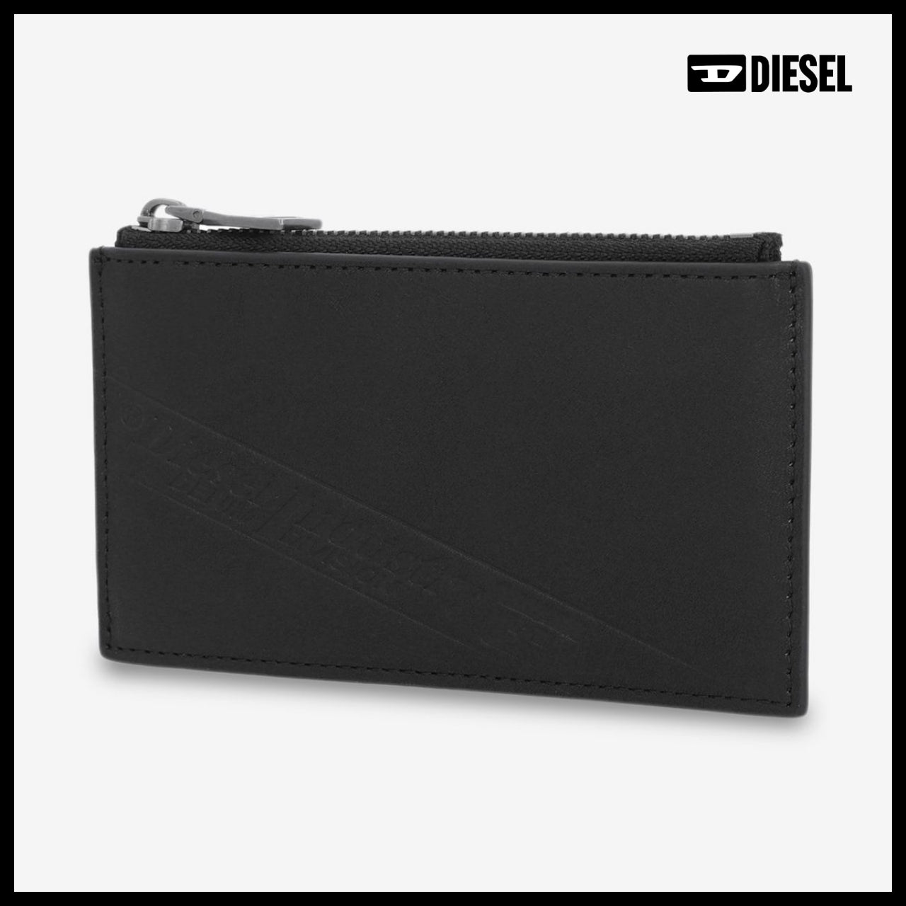 【DIESEL】Flag D III Card Holder Black