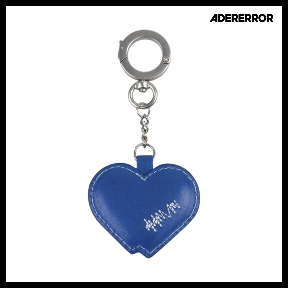 【ADERERROR】Twin Heart Keyring Z-Blue