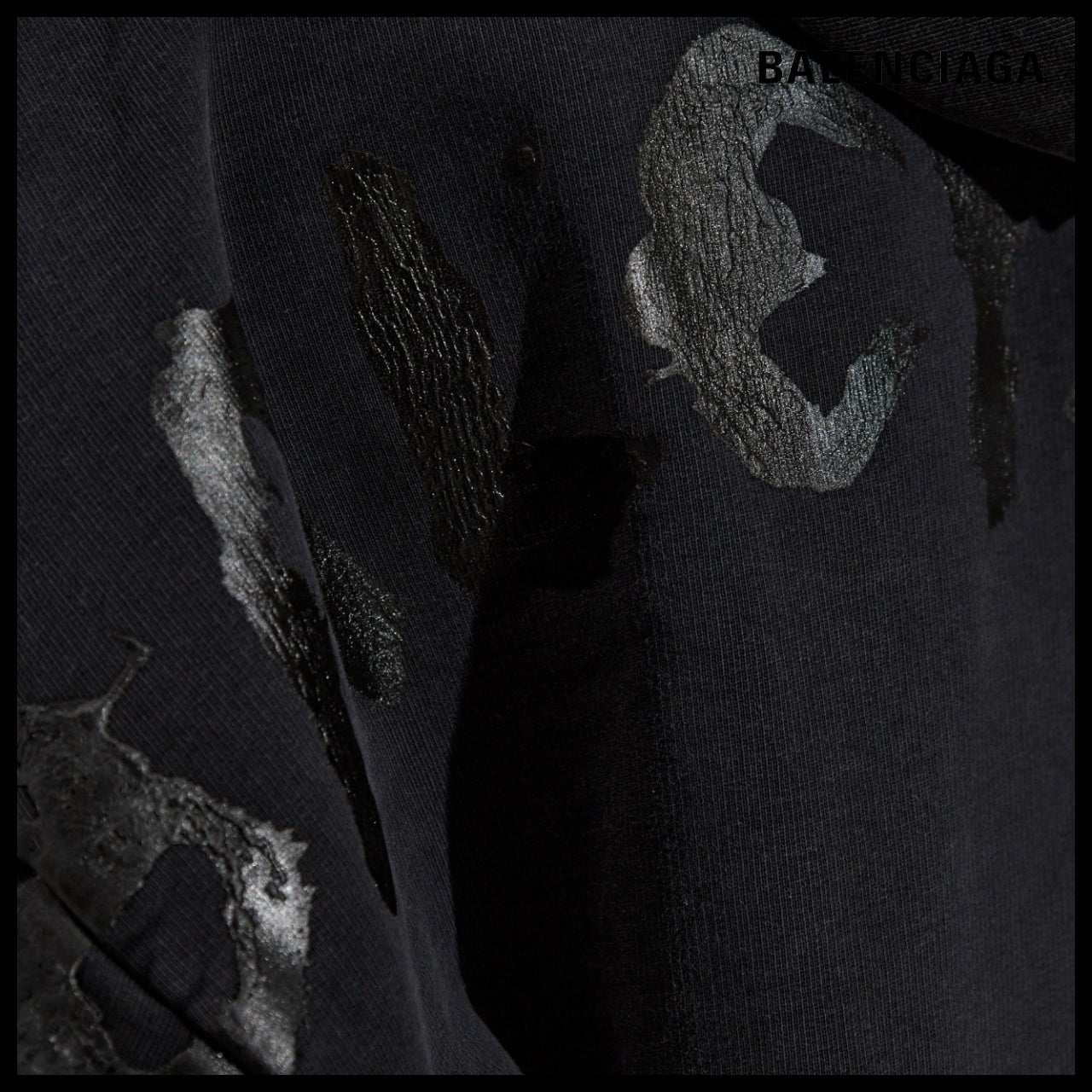 ★Balenciaga アウトレット セール★ Painted Zip-Up Hoodie