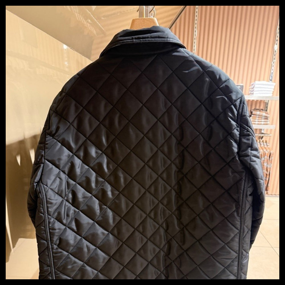 【Burberry】ALFORD Logo Quilted Nylon Men’s Jacket Black